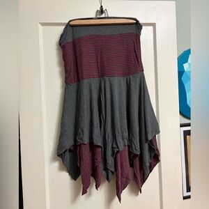 Asymmetrical Striped Women's Skirt or Dress